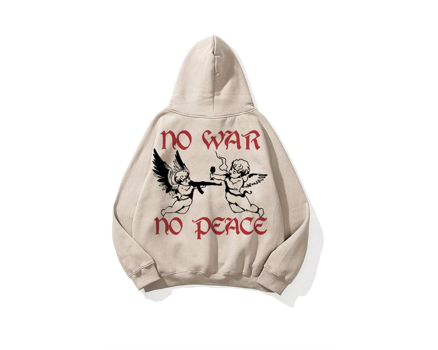 Y2K Unisex War Peace Sweatshirt Hoodie KOD 1926