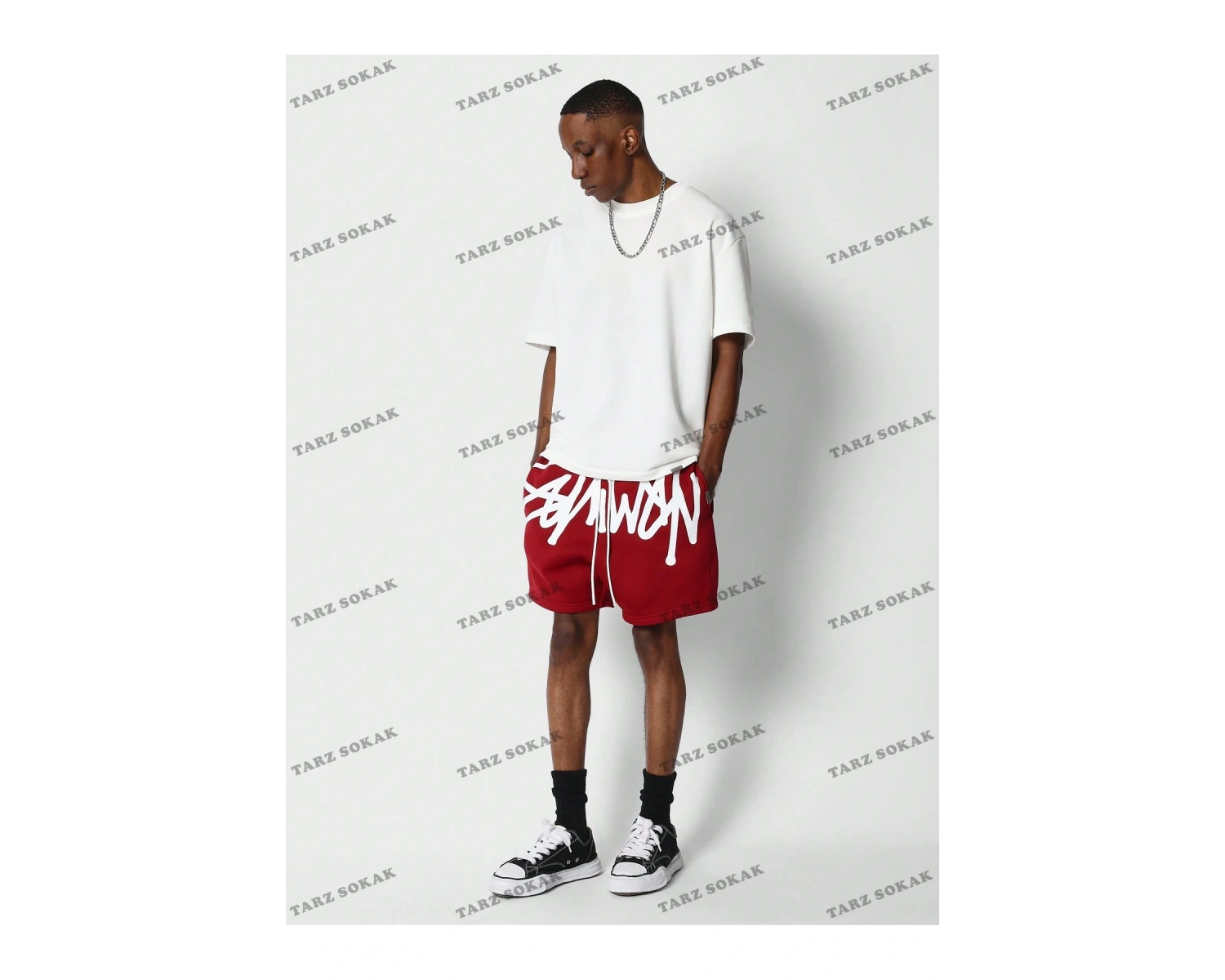 Y2K Unisex Yaz Şort Bermuda Harajuka Anime Retro KOD-11393