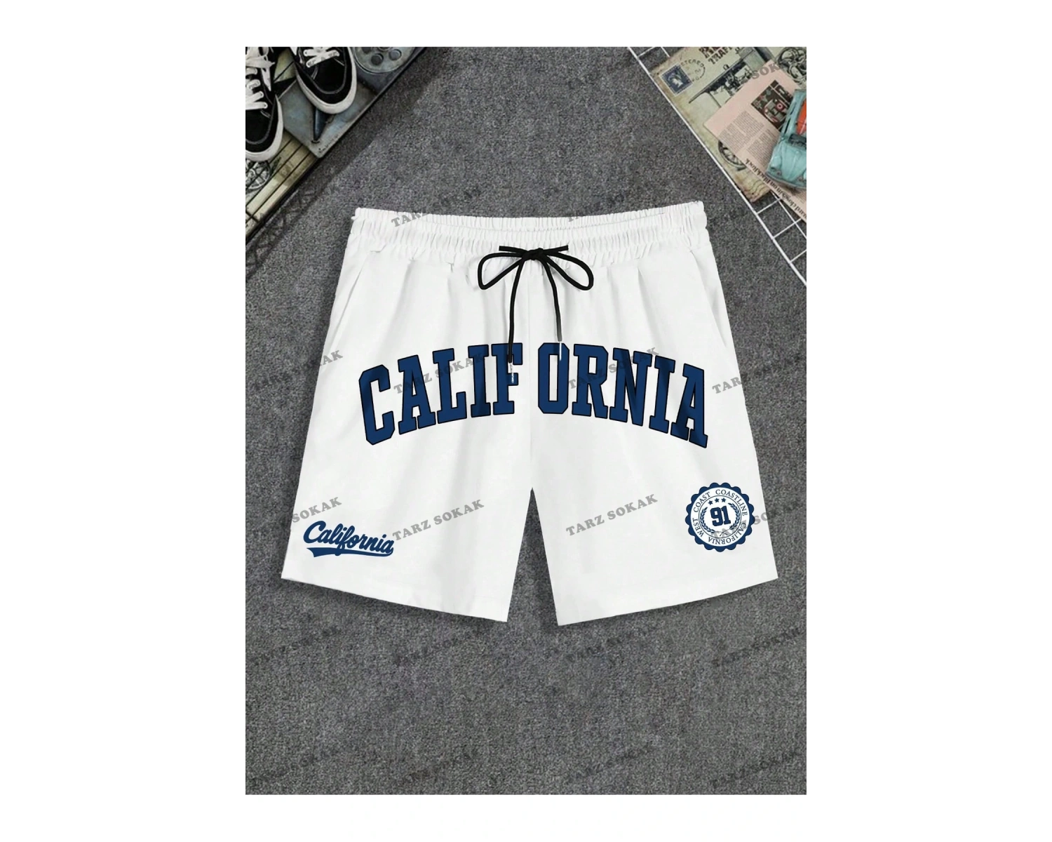 Y2K Unisex Yaz Şort Bermuda Harajuka Anime Retro KOD-11412