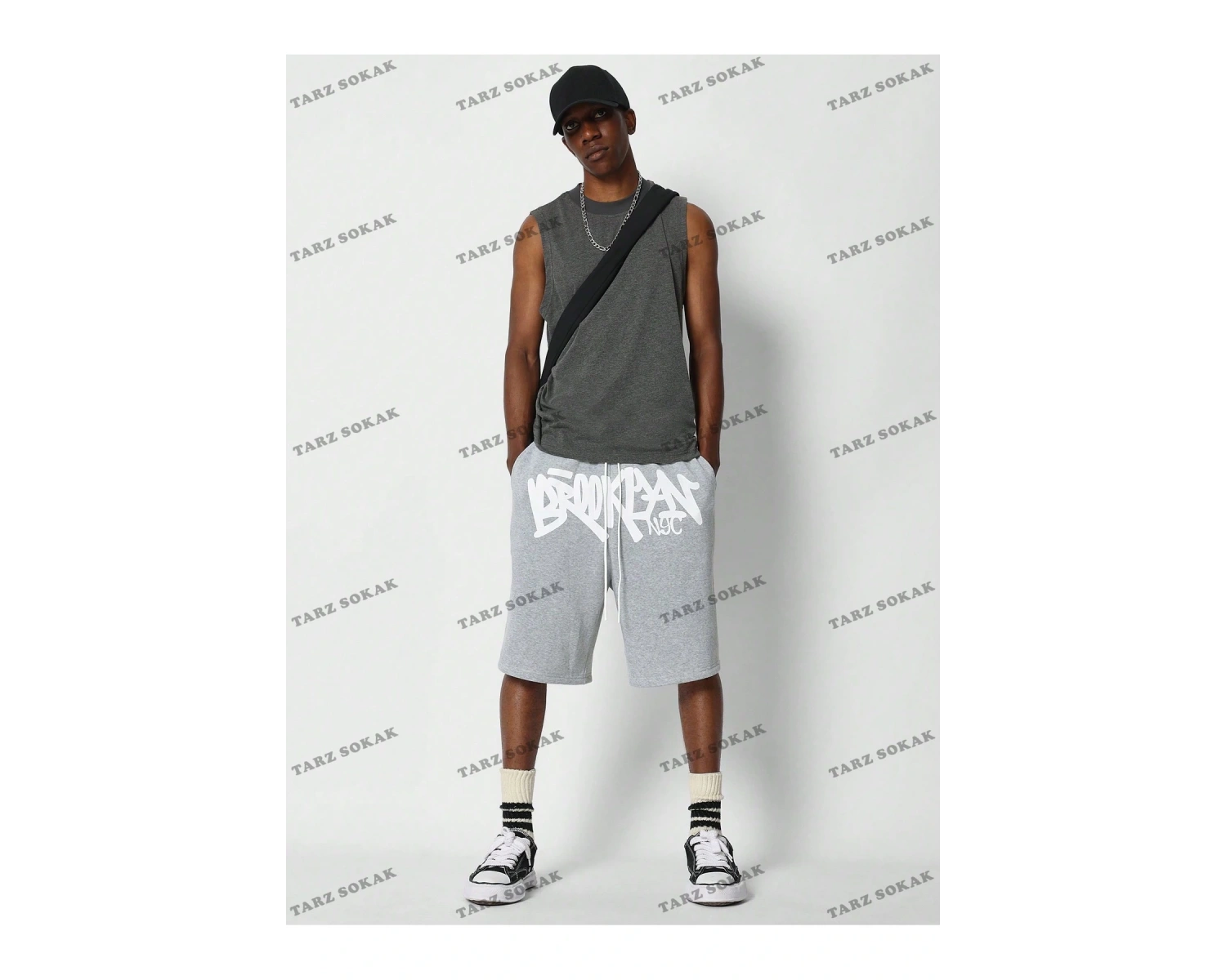 Y2K Unisex Yaz Şort Bermuda Harajuka Anime Retro KOD-11443