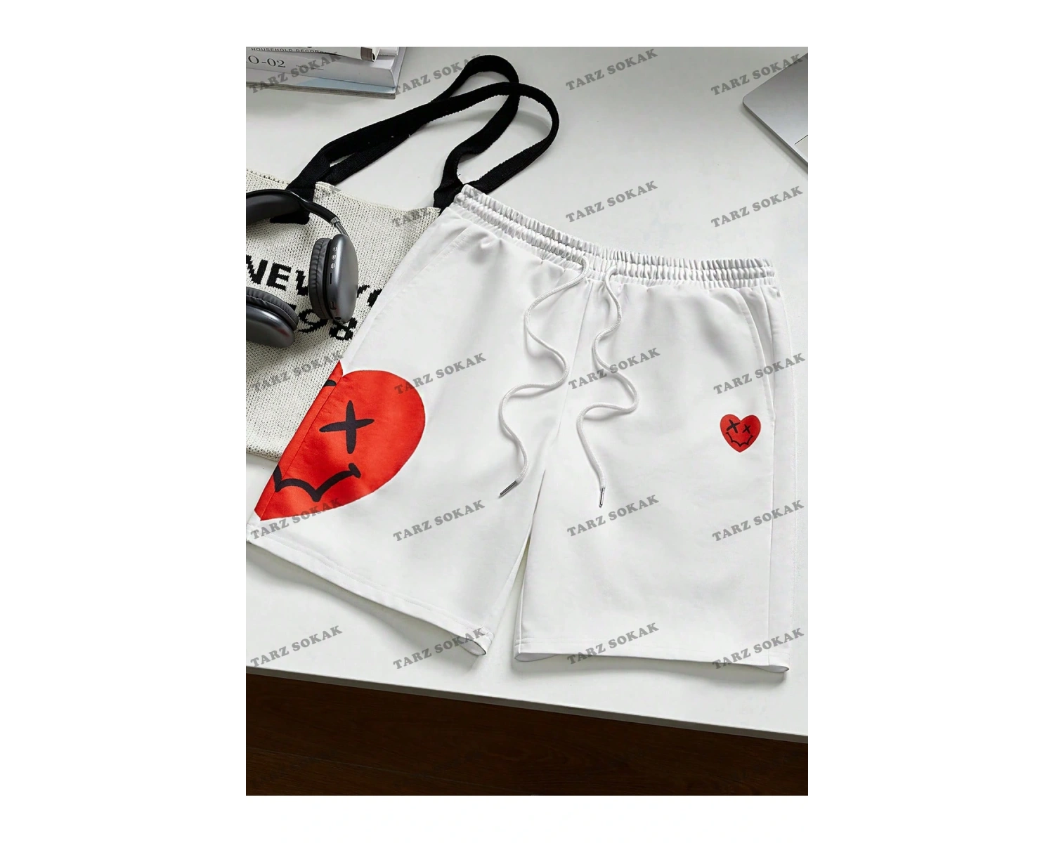 Y2K Unisex Yaz Şort Bermuda Harajuka Anime Retro KOD-11464