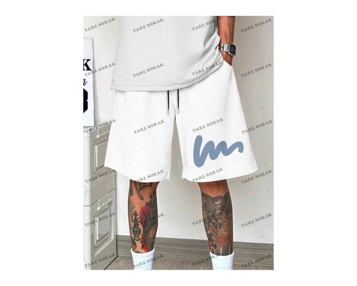 Y2K Unisex Yaz Şort Bermuda Harajuka Anime Retro KOD-11467