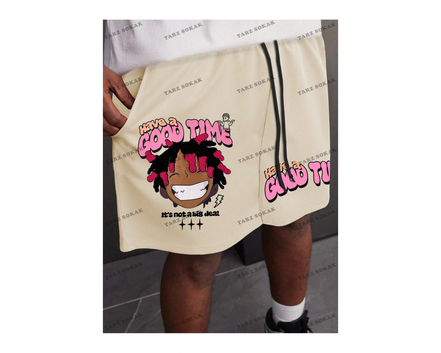 Y2K Unisex Yaz Şort Bermuda Harajuka Anime Retro KOD-11490