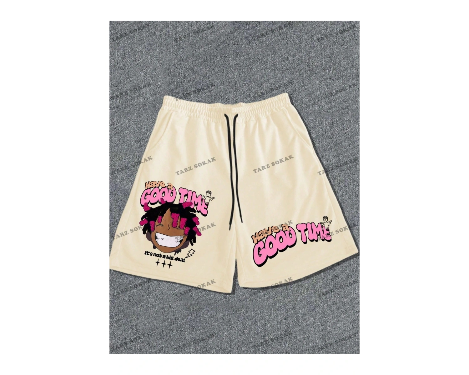 Y2K Unisex Yaz Şort Bermuda Harajuka Anime Retro KOD-11490