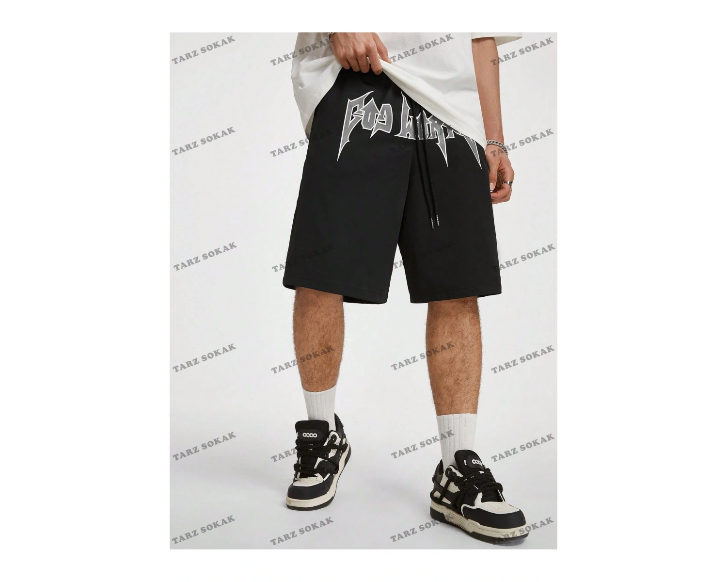 Y2K Unisex Yaz Şort Bermuda Harajuka Anime Retro KOD-11510