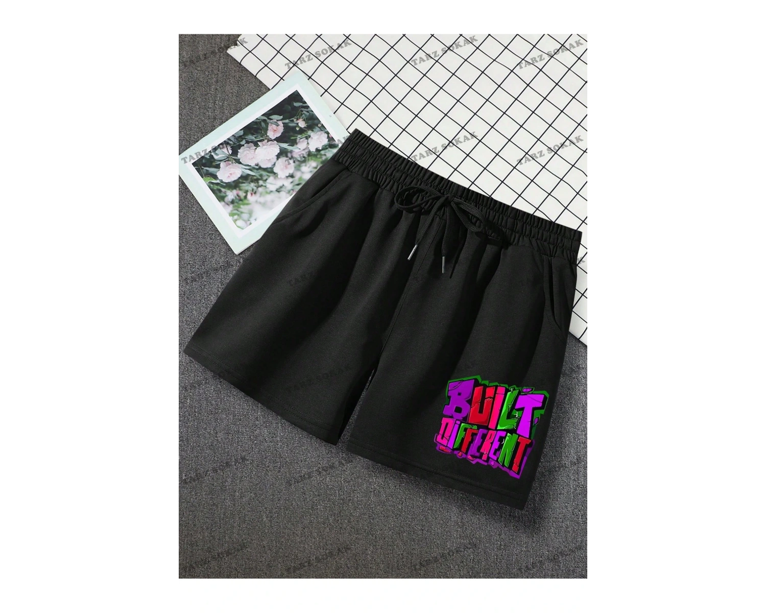 Y2K Unisex Yaz Şort Bermuda Harajuka Anime Retro KOD-11565