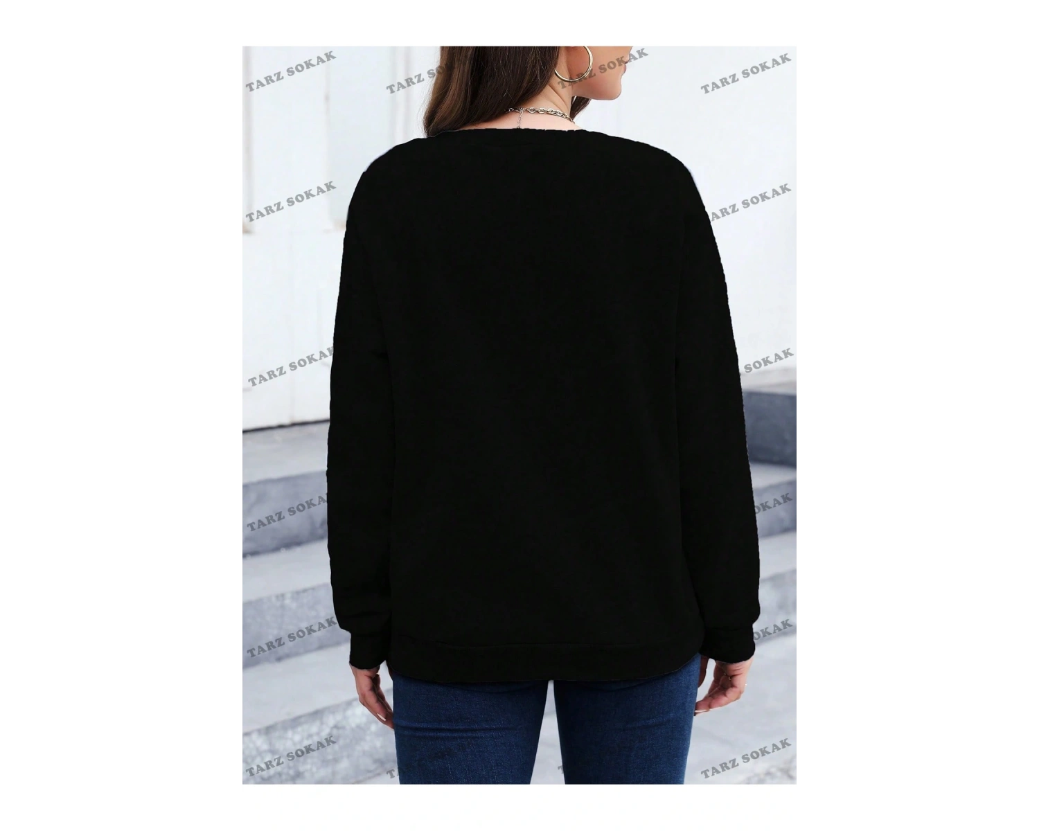 Y2K YENİ SEZON SSWEAT HARAJUKA KUROMİ RETRO KOD 125 Gri