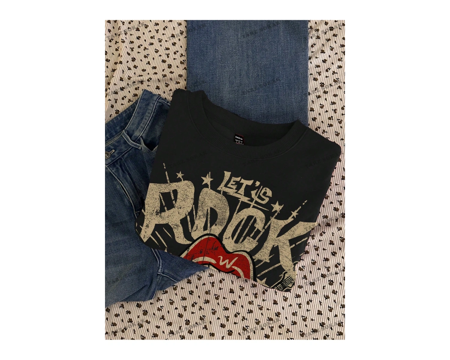 Y2K YENİ SEZON SSWEAT HARAJUKA KUROMİ RETRO KOD 1283 Beyaz