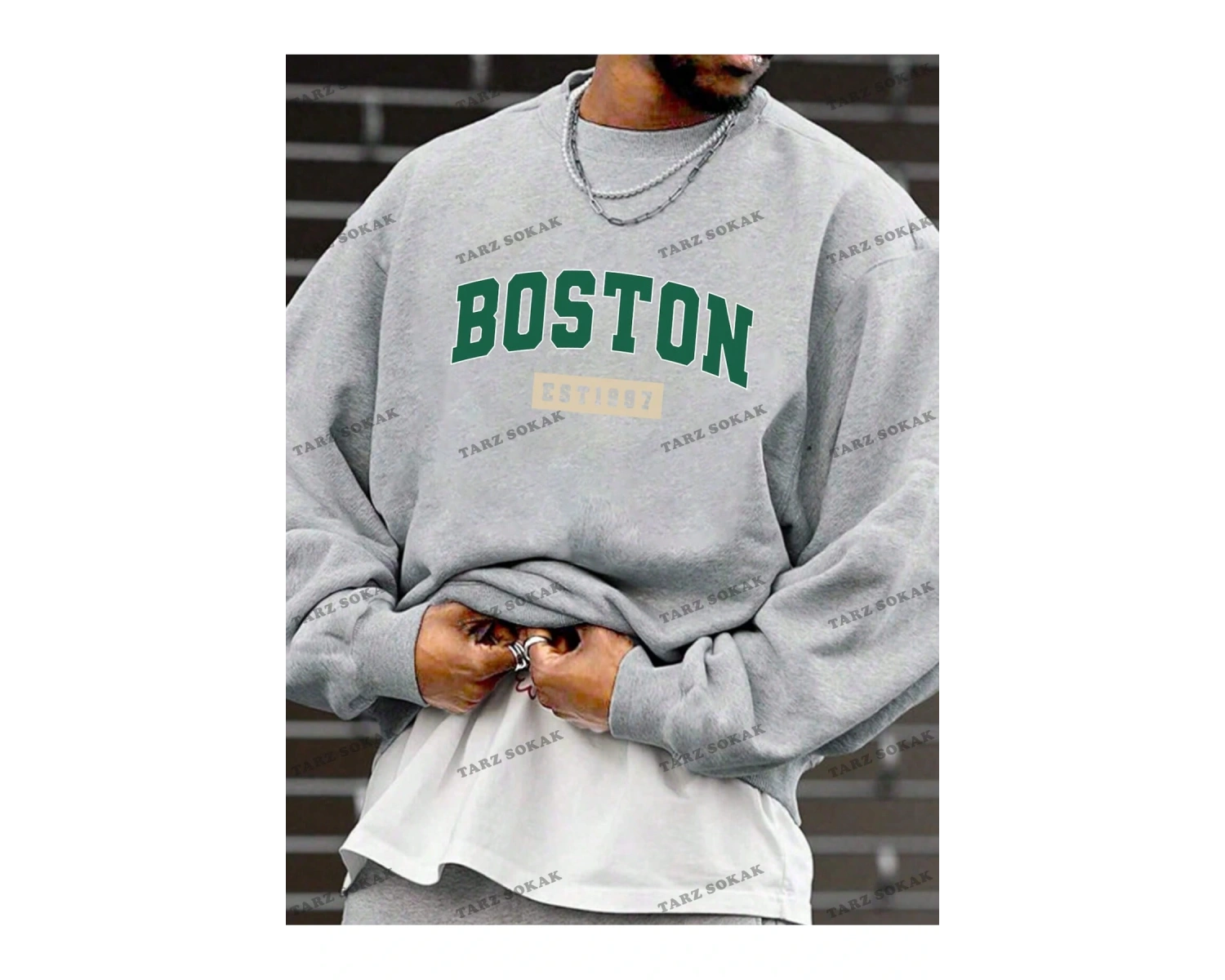 Y2K YENİ SEZON SSWEAT HARAJUKA KUROMİ RETRO KOD 1547 Beyaz