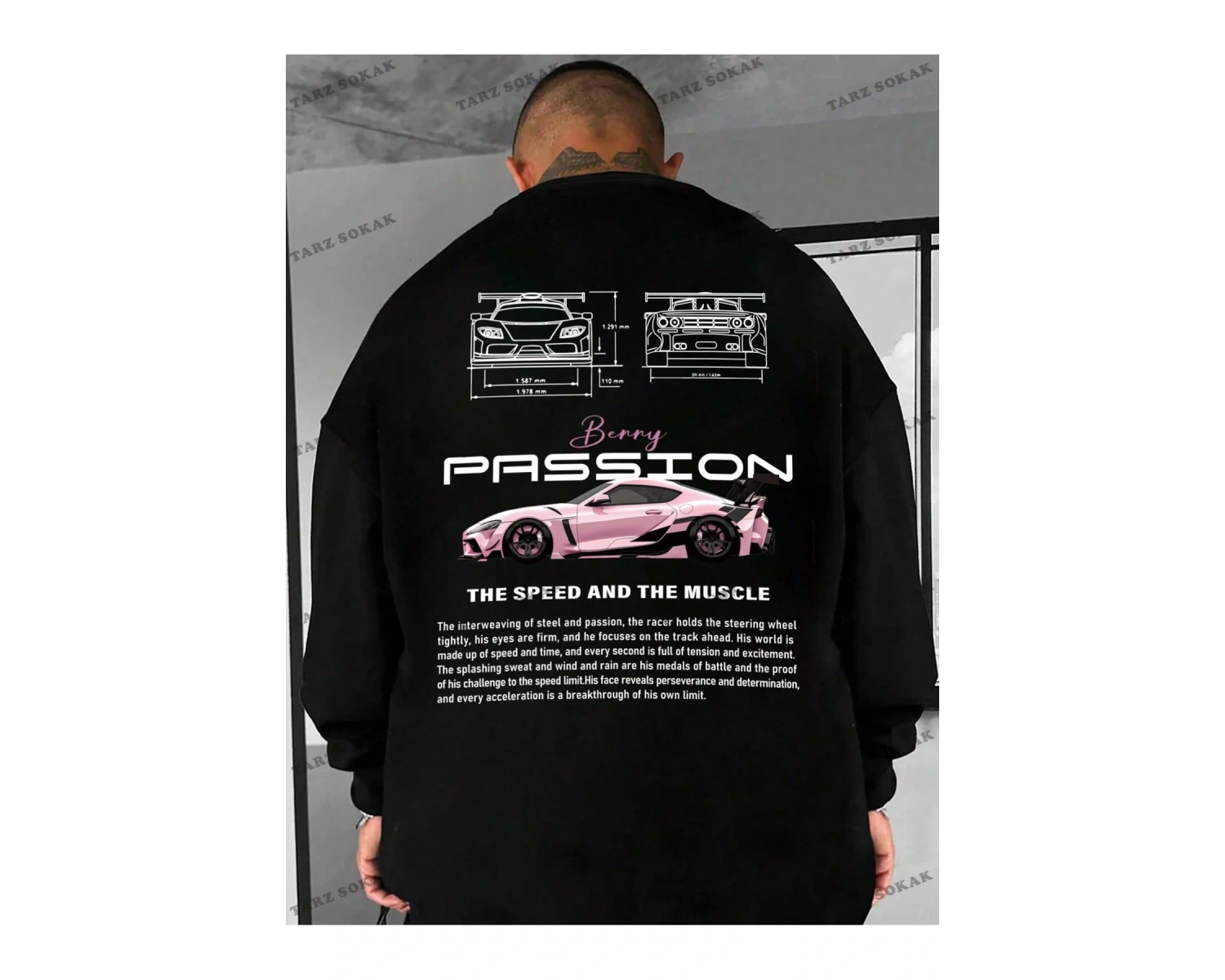 Y2K YENİ SEZON SSWEAT HARAJUKA KUROMİ RETRO KOD 1553 Pembe