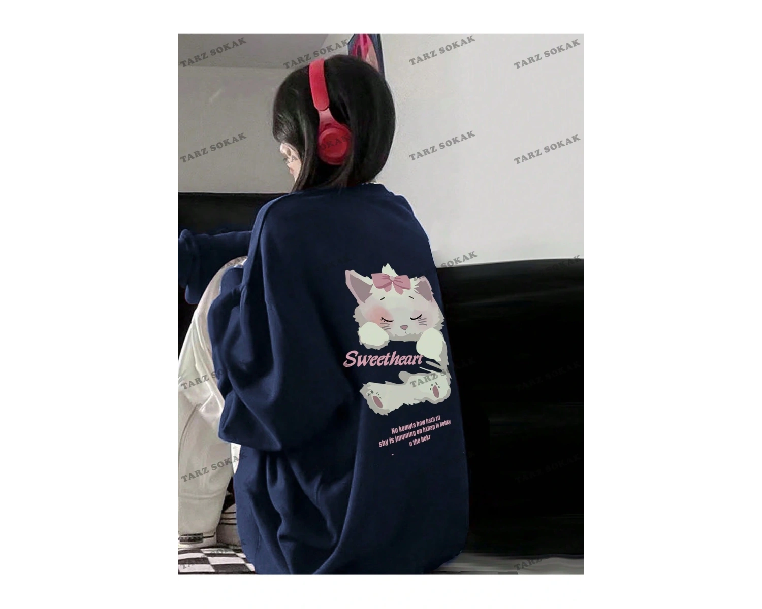 Y2K  YENİ SEZON SSWEAT HARAJUKA KUROMİ RETRO KOD 156