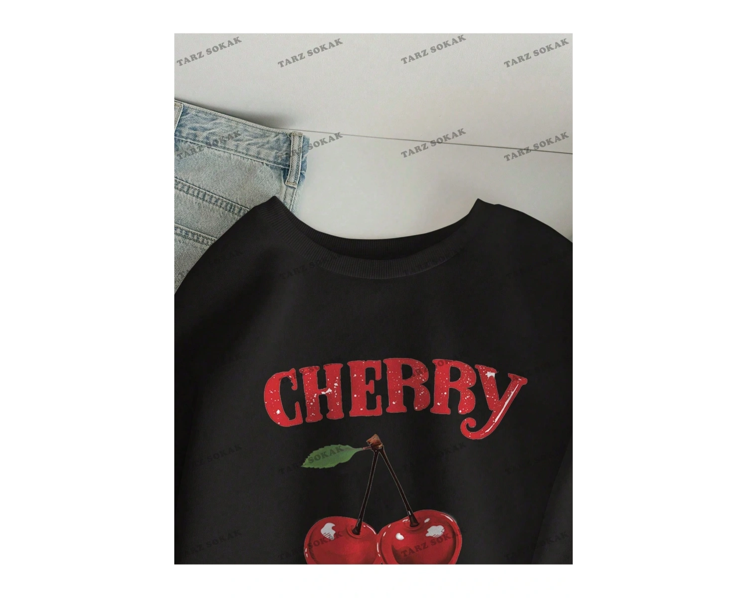 Y2K YENİ SEZON SSWEAT HARAJUKA KUROMİ RETRO KOD 1573 Beyaz