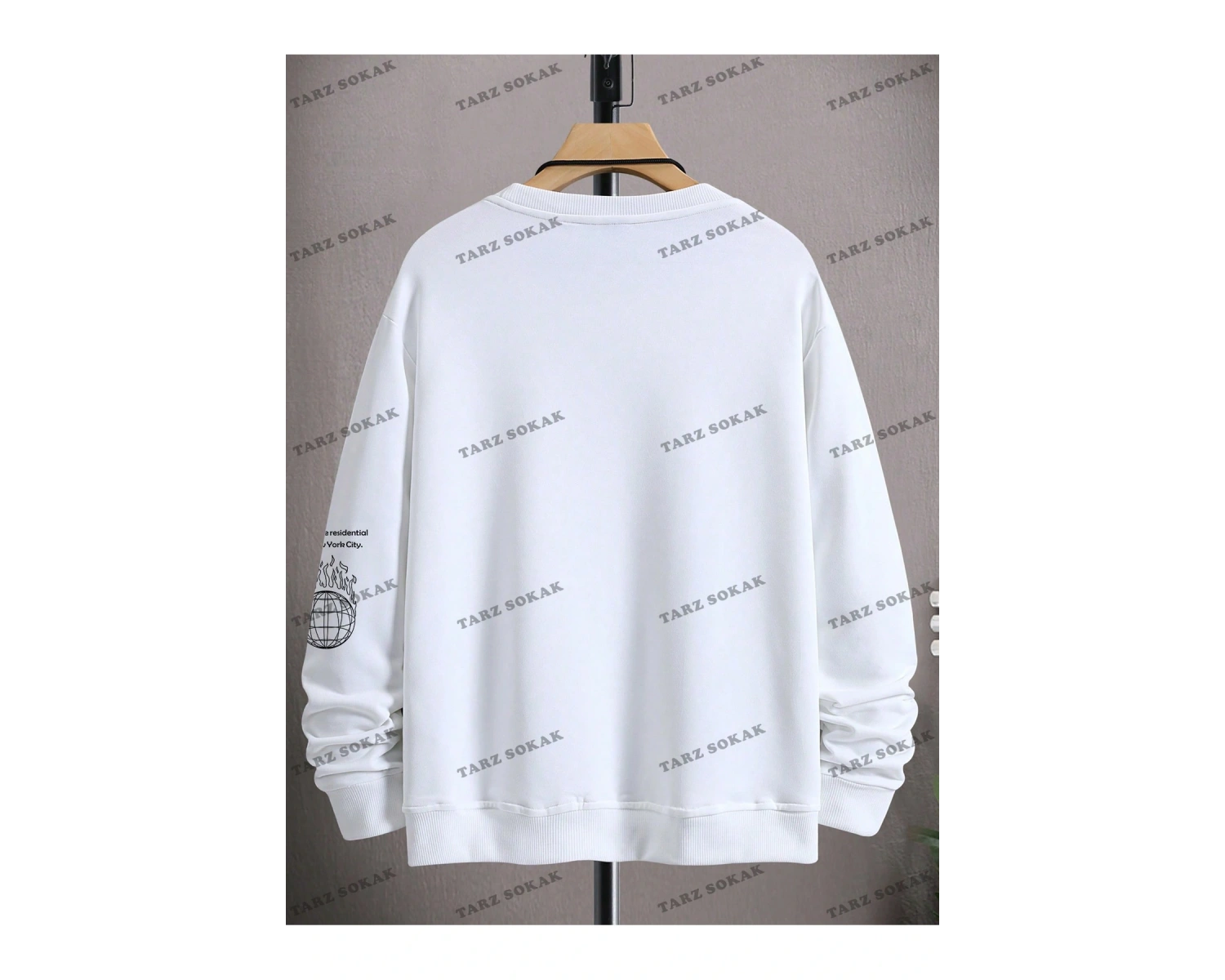 Y2K YENİ SEZON SSWEAT HARAJUKA KUROMİ RETRO KOD 1583 Beyaz