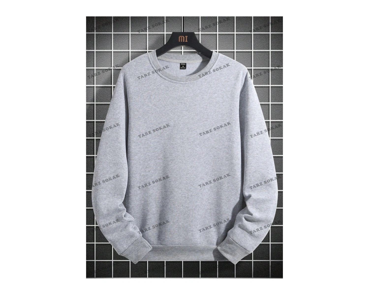 Y2K YENİ SEZON SSWEAT HARAJUKA KUROMİ RETRO KOD 1590 Gri