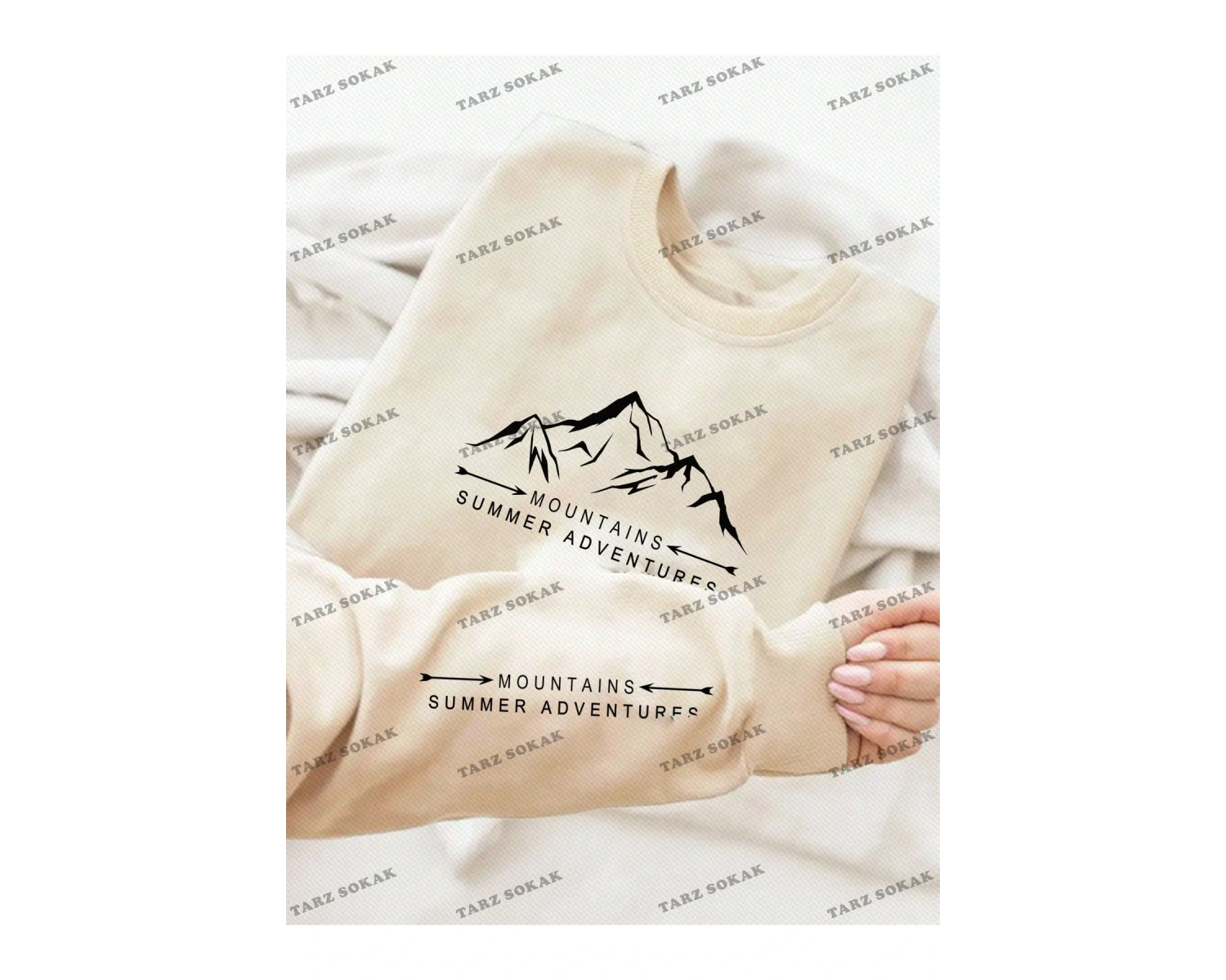 Y2K YENİ SEZON SSWEAT HARAJUKA KUROMİ RETRO KOD 16 Bej