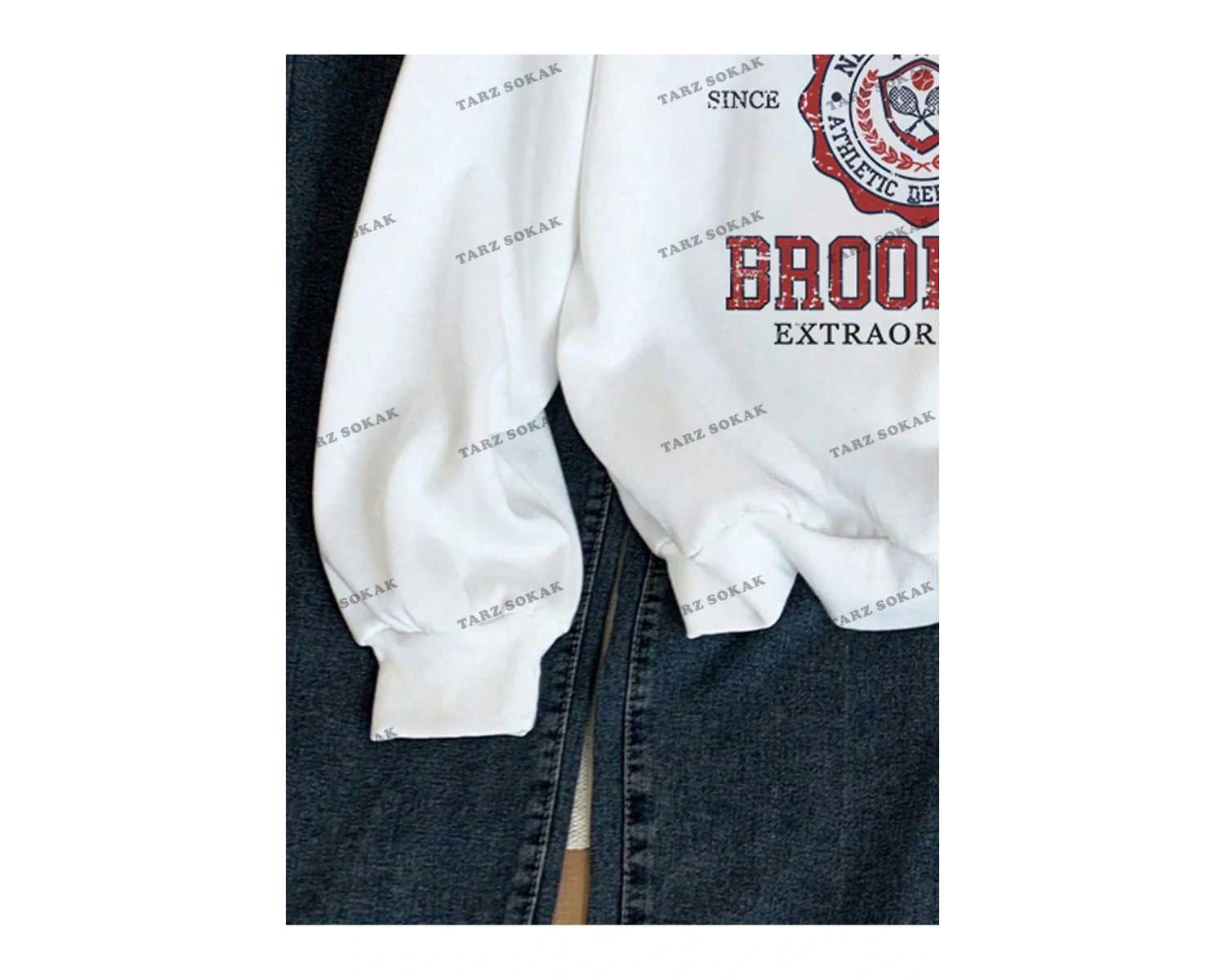 Y2K YENİ SEZON SSWEAT HARAJUKA KUROMİ RETRO KOD 16 Beyaz