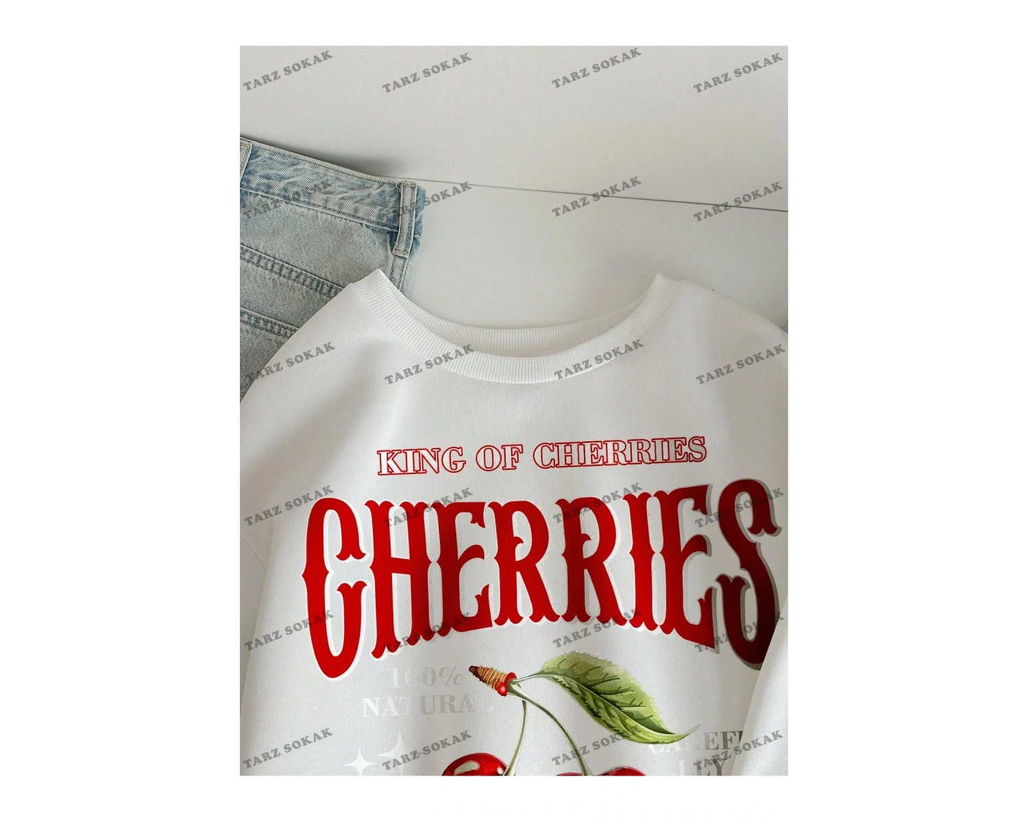 Y2K YENİ SEZON SSWEAT HARAJUKA KUROMİ RETRO KOD 16 Beyaz