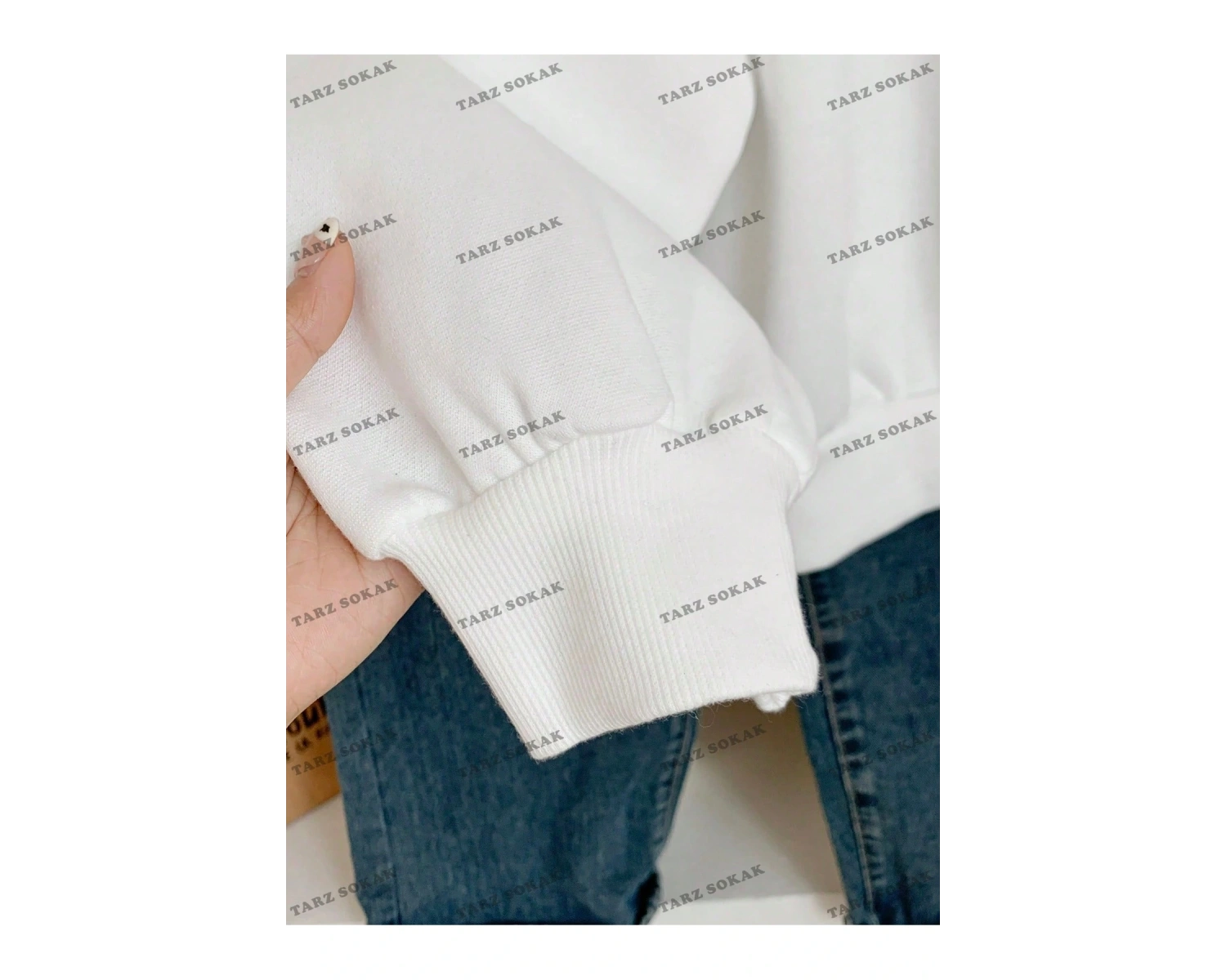 Y2K YENİ SEZON SSWEAT HARAJUKA KUROMİ RETRO KOD 16 Beyaz