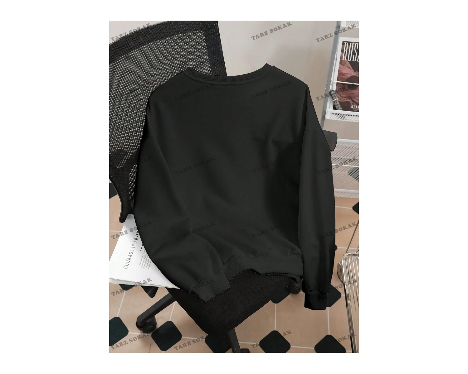 Y2K YENİ SEZON SSWEAT HARAJUKA KUROMİ RETRO KOD 16 Siyah