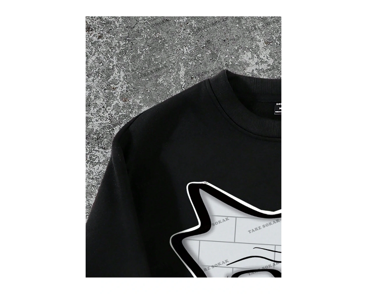 Y2K YENİ SEZON SSWEAT HARAJUKA KUROMİ RETRO KOD 1601 Siyah