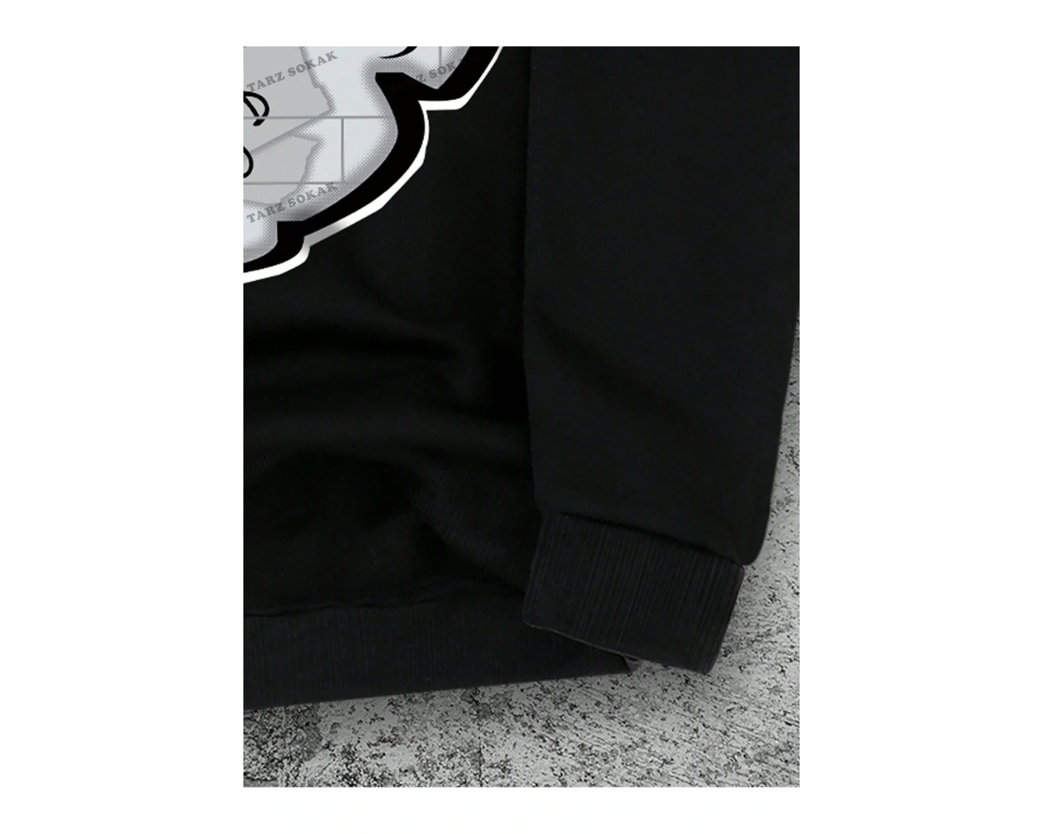 Y2K YENİ SEZON SSWEAT HARAJUKA KUROMİ RETRO KOD 1601 Siyah