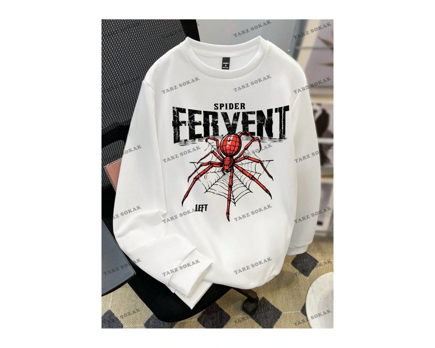 Y2K YENİ SEZON SSWEAT HARAJUKA KUROMİ RETRO KOD 1606 Beyaz