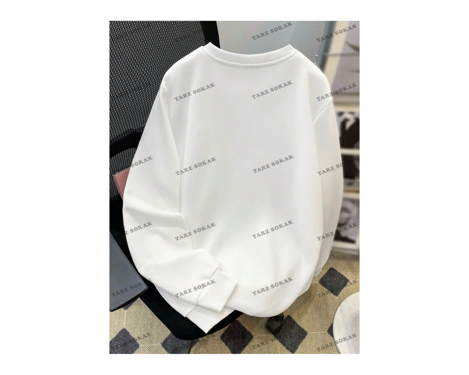 Y2K YENİ SEZON SSWEAT HARAJUKA KUROMİ RETRO KOD 1606 Beyaz