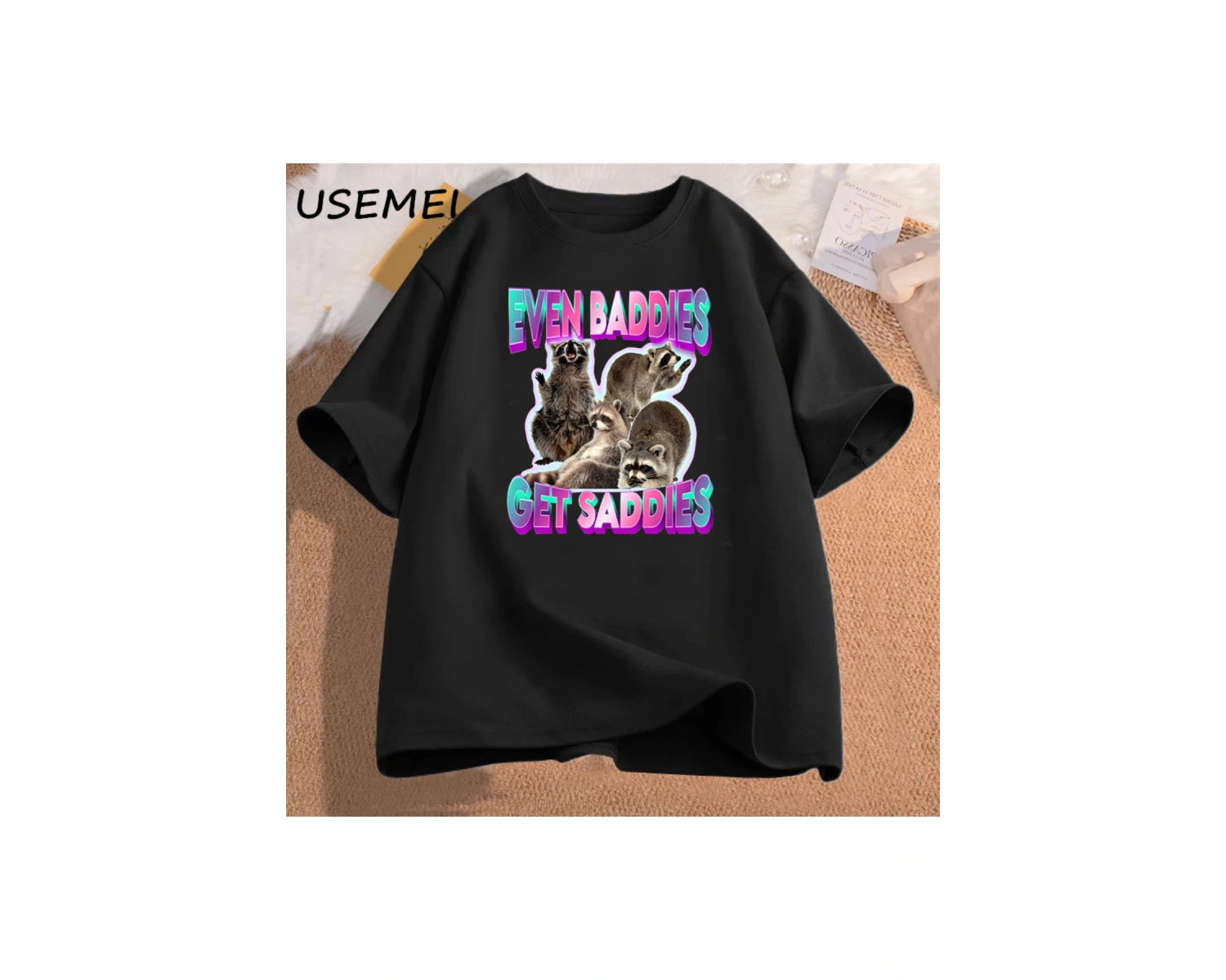 Yas Kraliçe Slay TMizah Komik Pamuk Kısa Kollu Sıçan T-Shirt erkek Giyim Harajuku Ret 2891