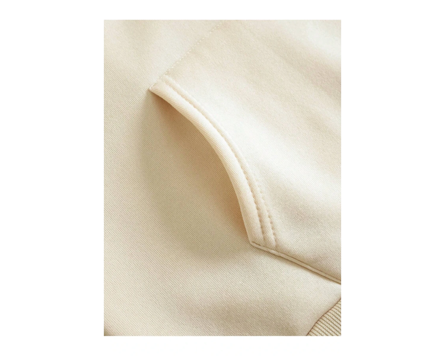 Yasolin----Galaxy Özel Baskılı Oversize Kapüşonlu Sweatshirt Bej