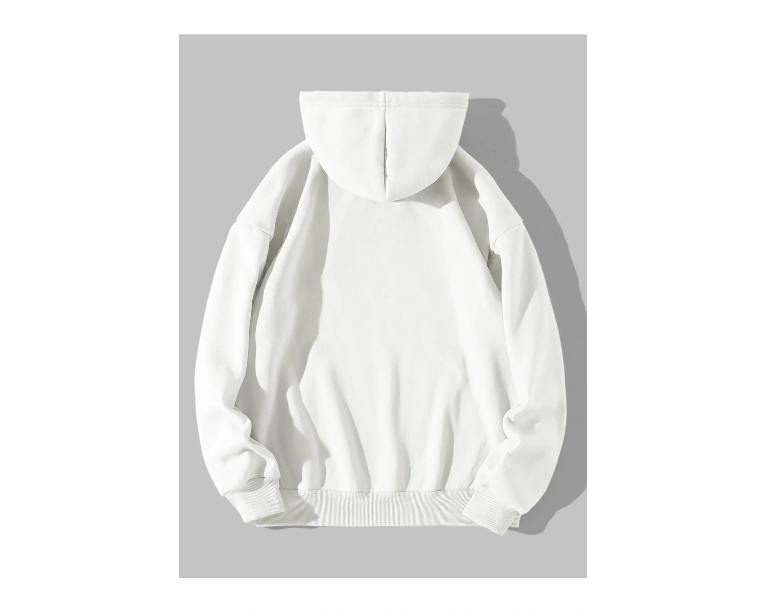 Yasolin----Kadın Beyaz Los Angeles Baskılı Kapüşonlu Sweatshirt