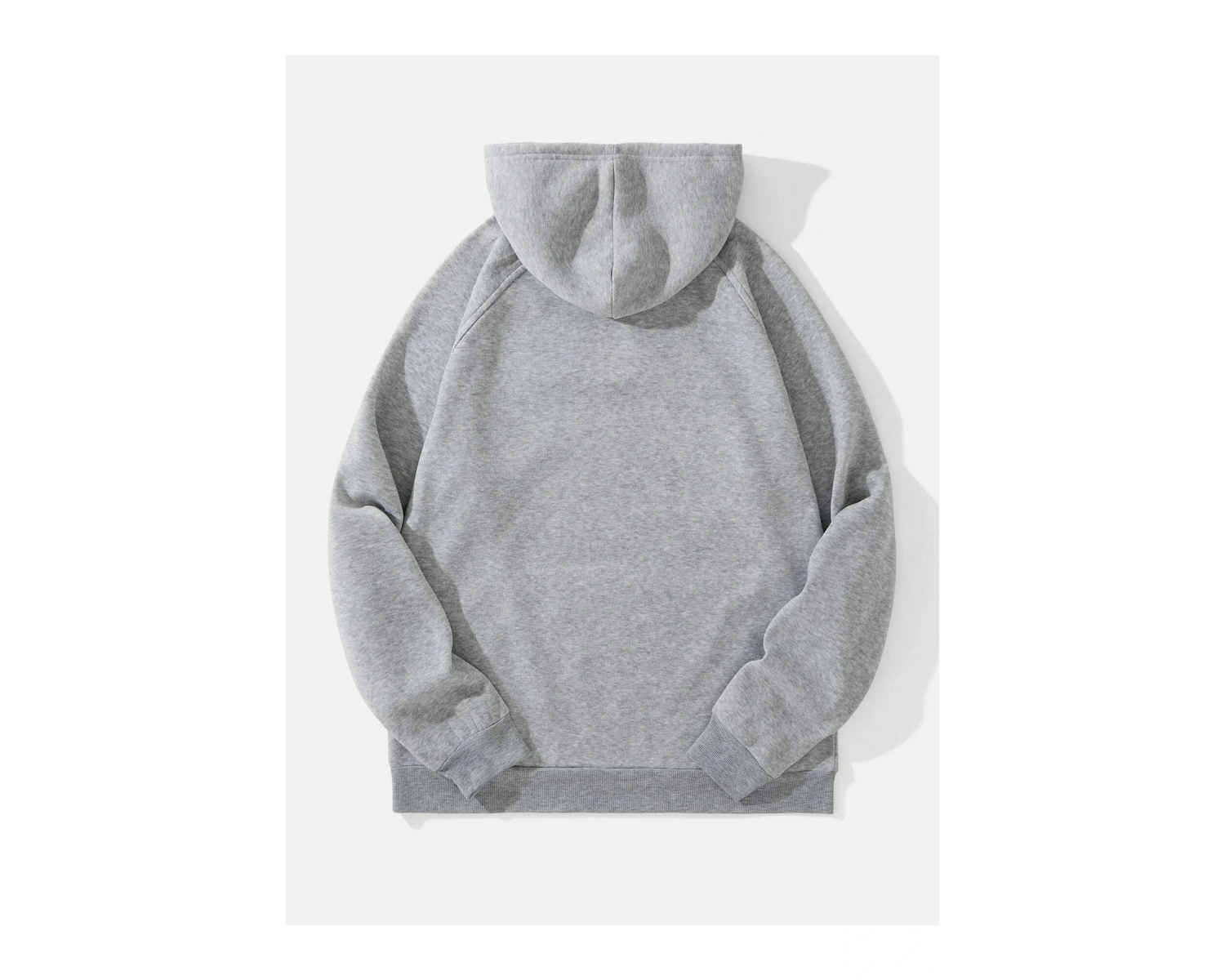 Yasolin----Unisex Brooklyn Baskılı Kapüşonlu Sweatshirt Gri