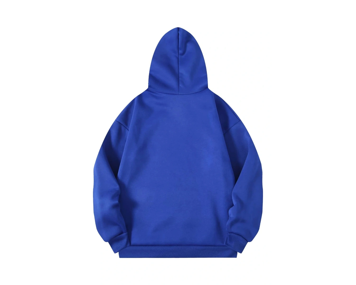 Yasolin----Unisex Mavi Calıfornia Baskılı Kapüşonlu Sweatshirt MAVİRENK