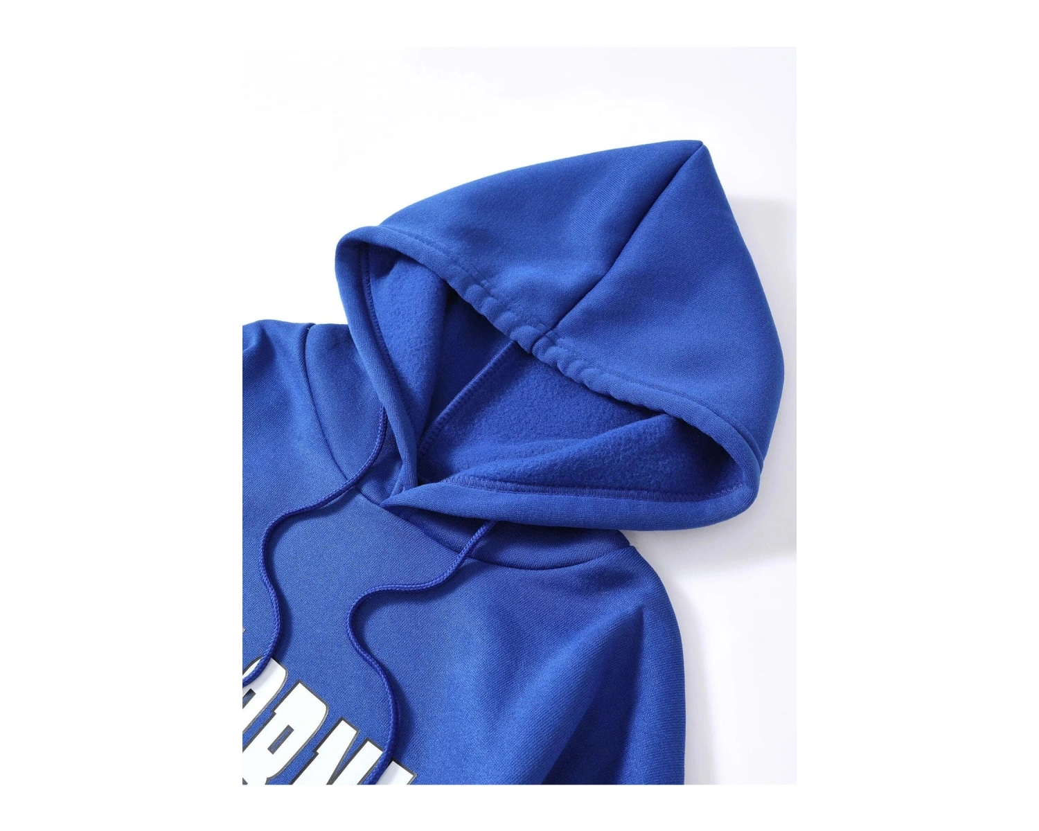 Yasolin----Unisex Mavi Calıfornia Baskılı Kapüşonlu Sweatshirt MAVİRENK