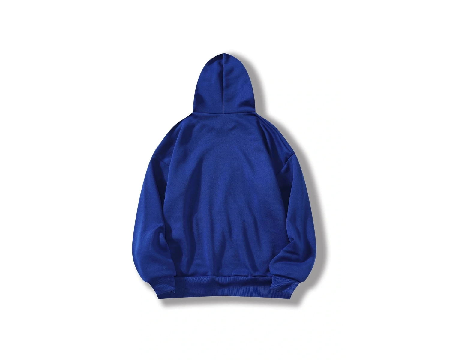 Yasolin----Unisex Vintage Baskılı Kapüşonlu Sweatshirt MAVİRENK