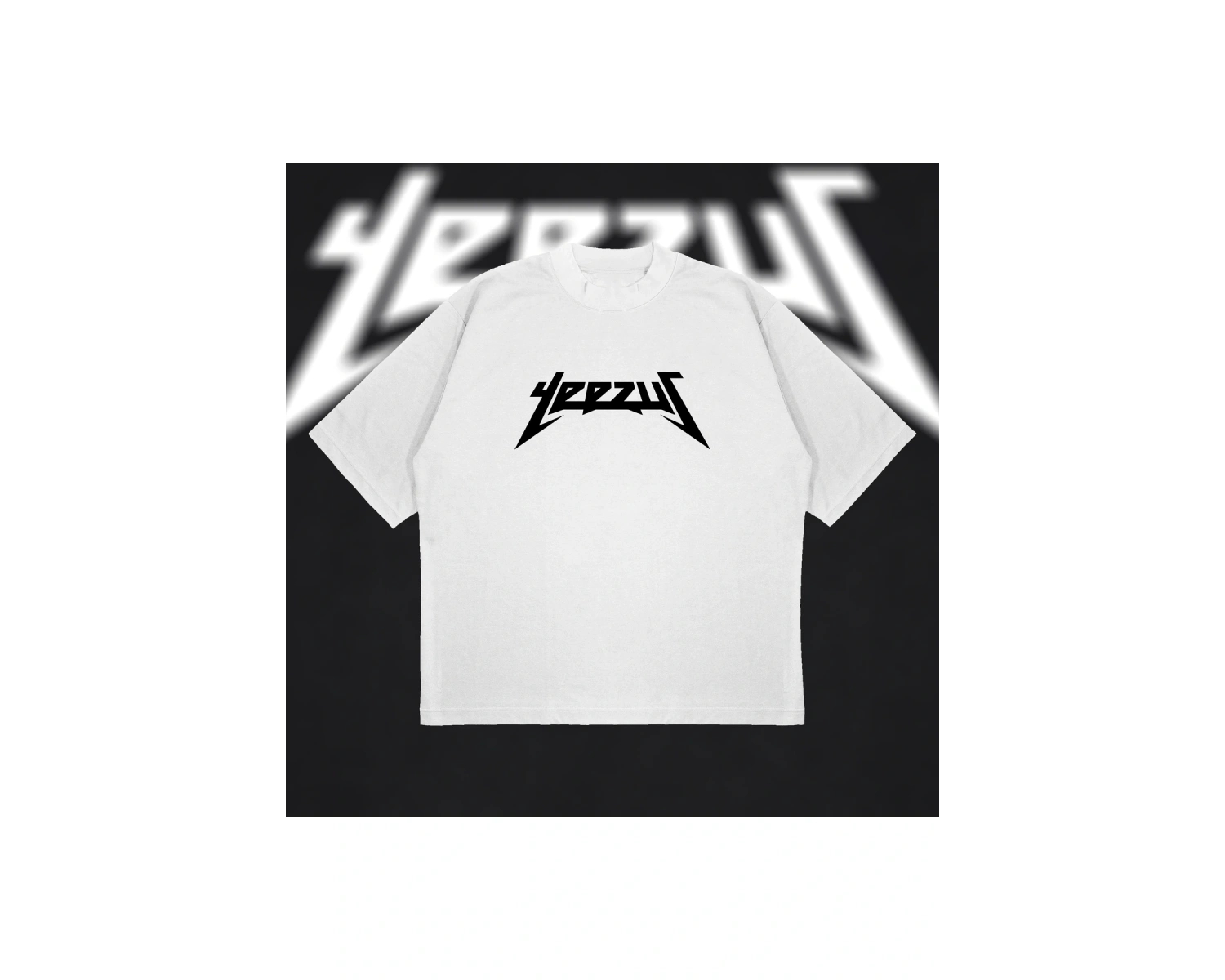 Yeezus Basic Oversize Unisex Pamuklu Nefes Alan Kalın Kumaşlı