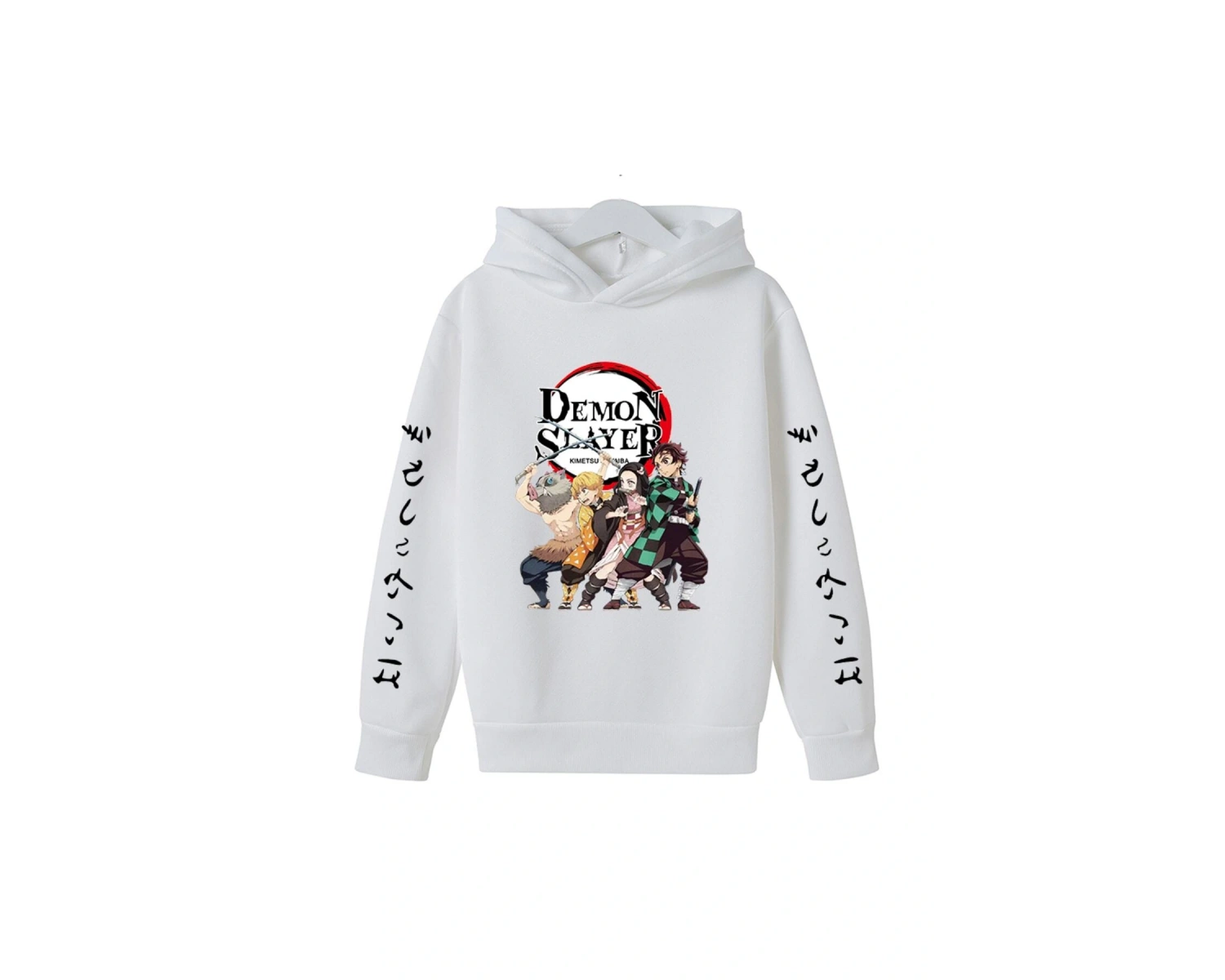 Yeni Demon Slayer Hoodie Model15 15143 Beyaz