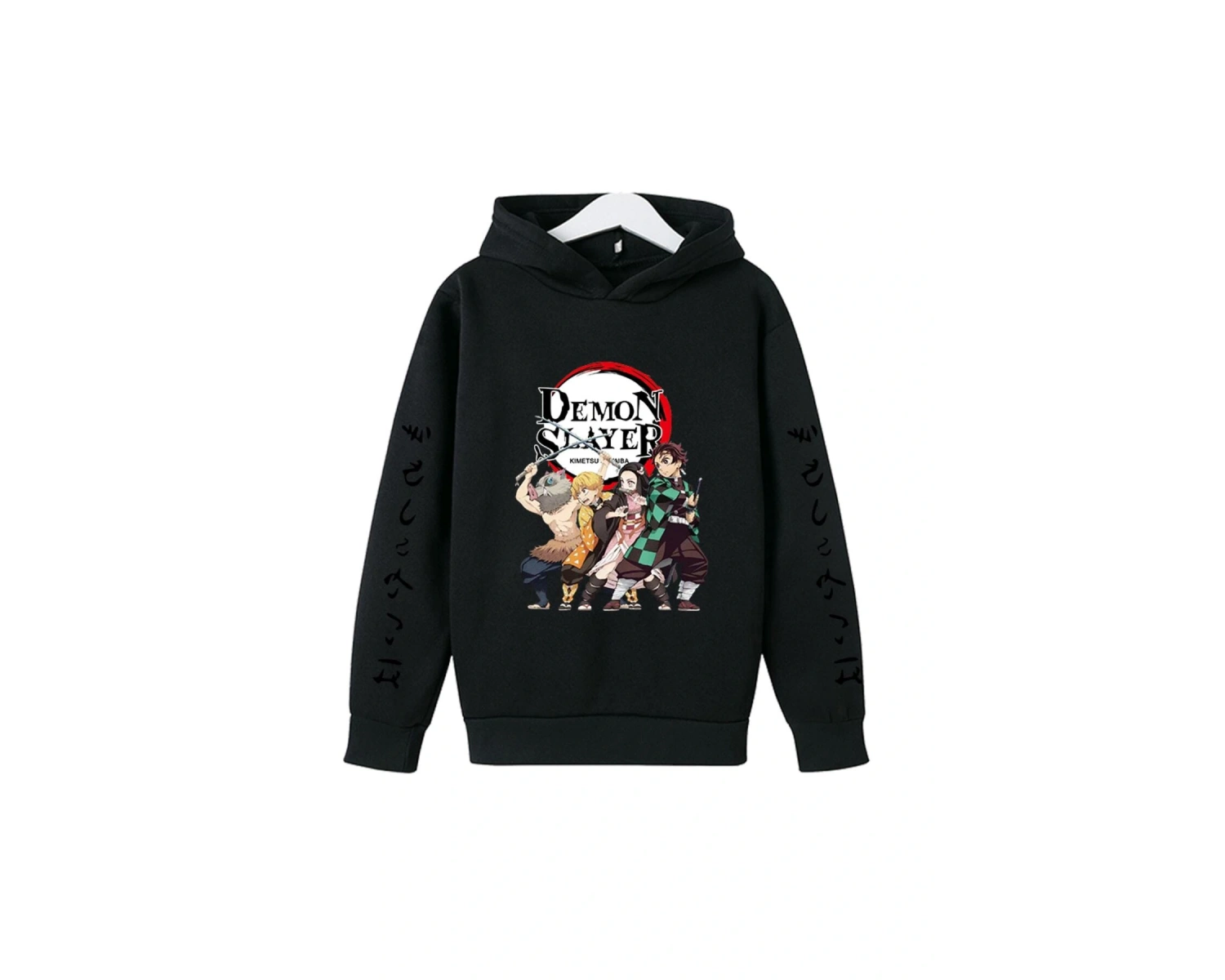 Yeni Demon Slayer Hoodie Model16 15144 Siyah