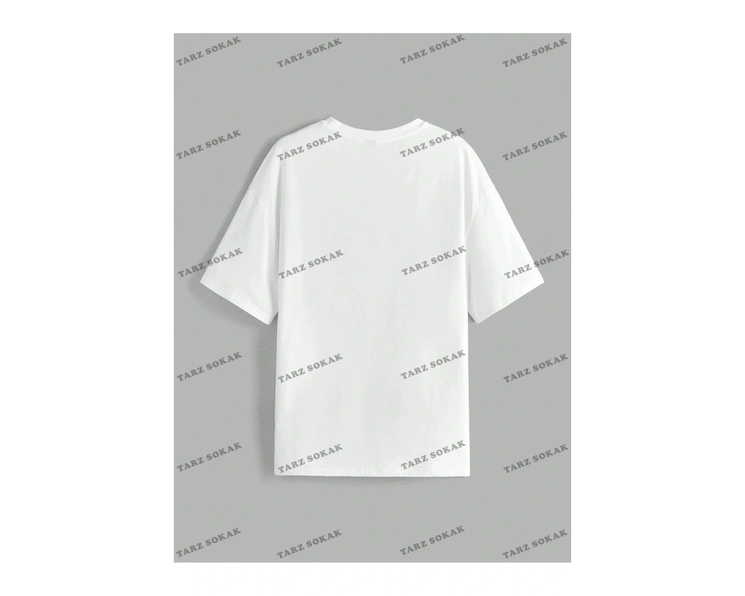 Yıldız Baskılı Oversize Kalıp Unisex T-shirt