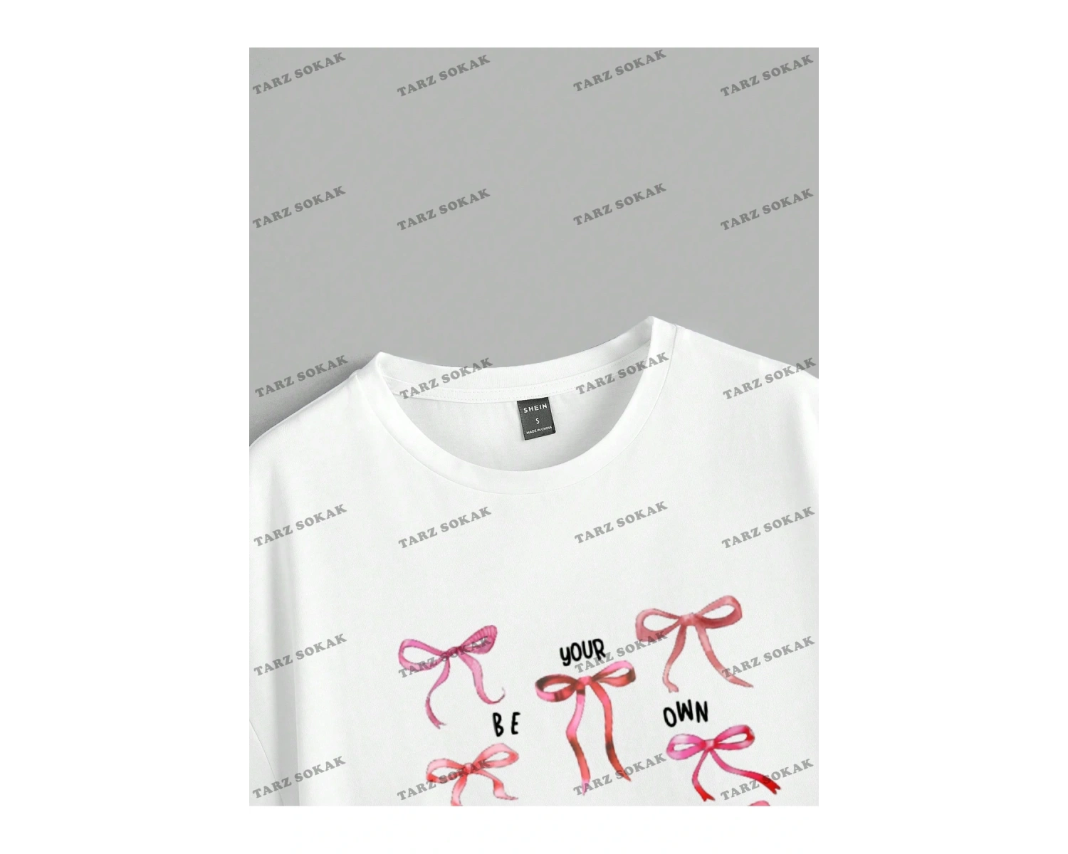 Yıldız Baskılı Oversize Kalıp Unisex T-shirt