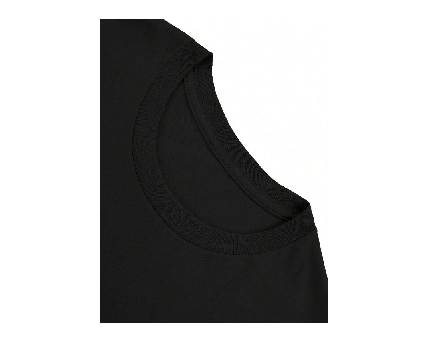 Yıldız Grafikli Yuvarlak Yaka Kısa Kollu Tişört