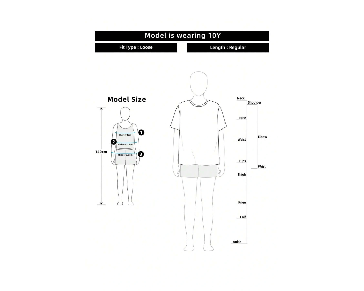 Yıldız Grafikli Yuvarlak Yaka Kısa Kollu Tişört