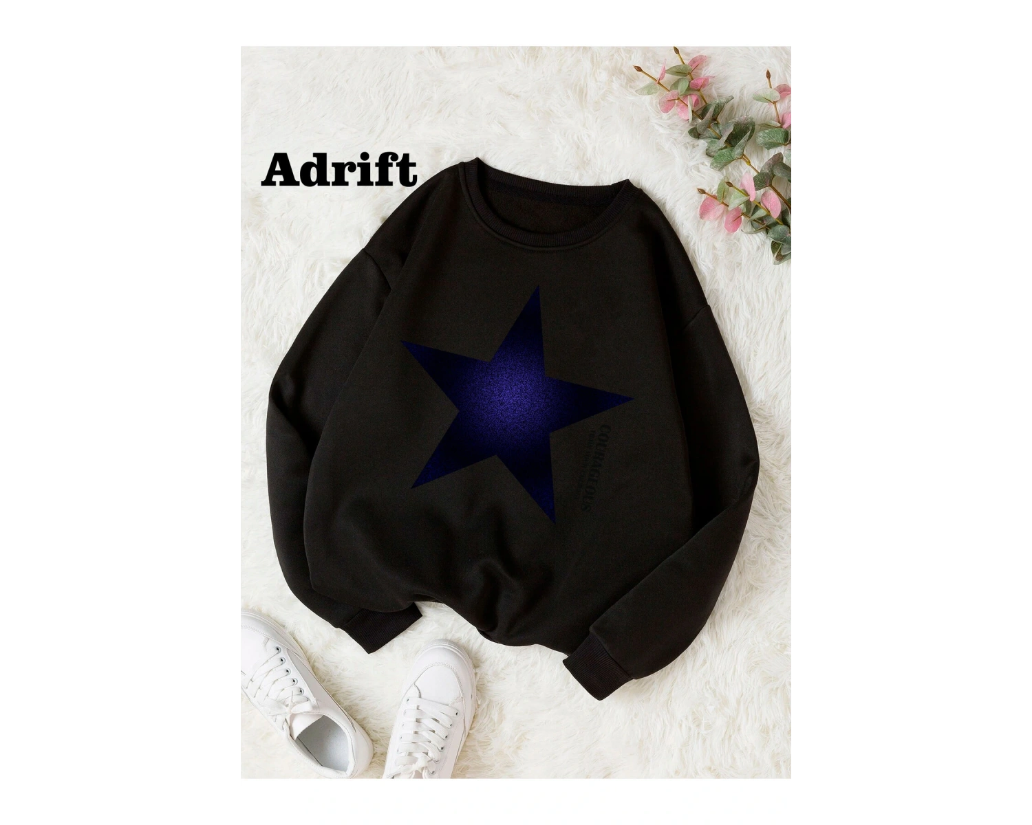 Yıldız Y2k Harajuka Style Sokak Trend Tasarım Harajuku/gotik Beyaz