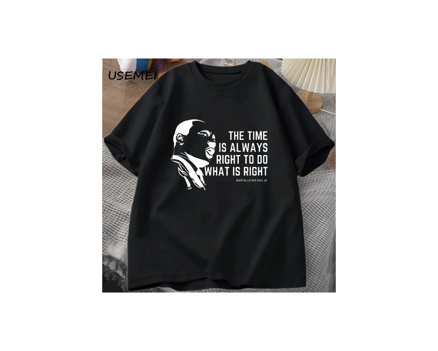 Zaman her zaman yapmak için doğru T shirt erkekler kadınlar Martin lutherking T-shirt MLK boy 3072