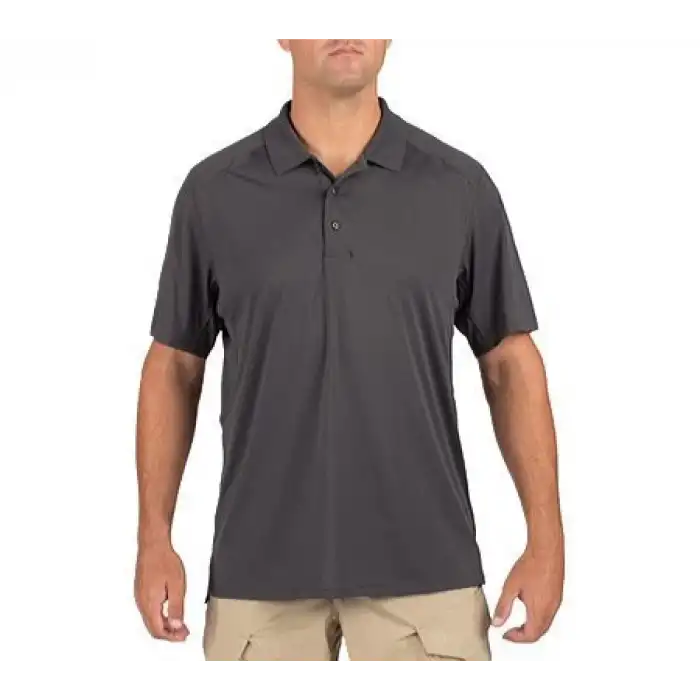 5.11 CHARCOAL S/S HELIOS POLO T-SHIRT