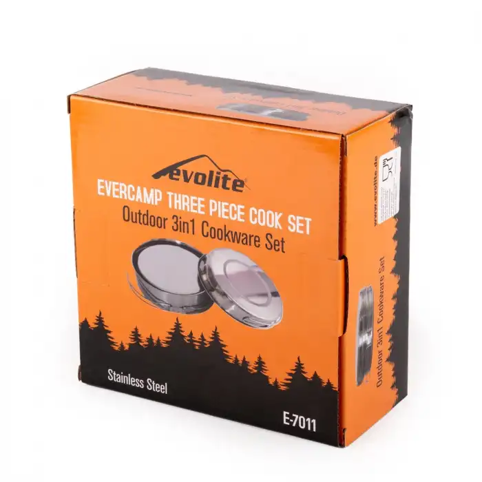 Evolite Evercamp 2-3 Kişilik Çelik Tencere Seti