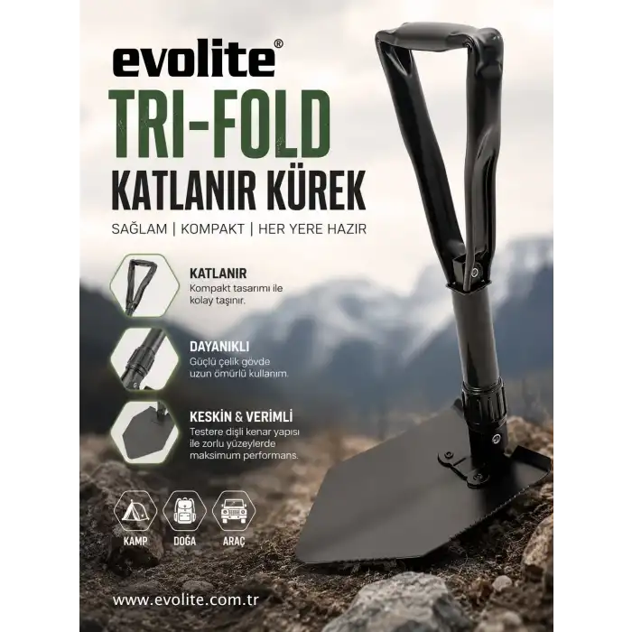 Evolite Katlanır Kürek
