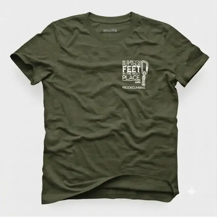 Evolite Rock Climbing T-shirt-Haki