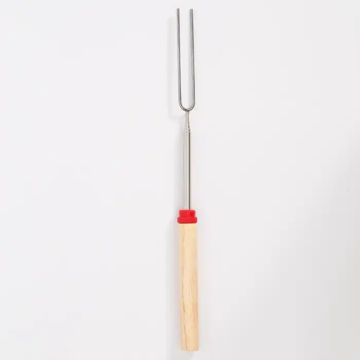 FreeCamp Teleskobik Barbekü Çatalı-KIRMIZI