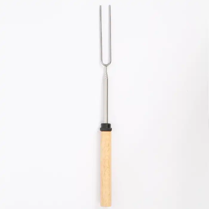 FreeCamp Teleskobik Barbekü Çatalı-SİYAH