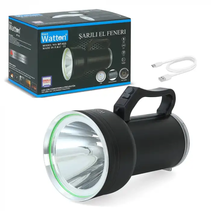 GT LED TAŞINABİLİR GÜNEŞ SOLAR LEDLİ FENER WATTON WT-415